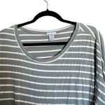 Eberjay eberjey Pajama Lounge Top Women Small Multicolor Stripe Drawstring Waist Slouchy Photo 1