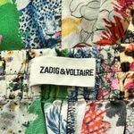 Zadig & Voltaire  Saturne mixed print silk shorts with a lace trim Size 38 Photo 3