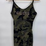 Guess ‎ Camo Romper Jumpsuit Bodysuit Rhinestone Logo Sleeveless Green Womens XL Photo 1