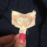 Slip On Blue Pocket Cardigan by Ambiance Size M Photo 3