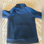 Athleta  Quilted Sweatshirt Size Small Navy Pullover Photo 2