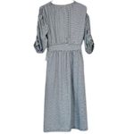 Max Studio NWT  Textured Midi Dress with Ruched Sleeves - Size: Large Photo 5