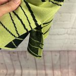 Ming Wang Lime Green retro abstract print cardigan size Large old money funky Photo 5