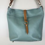Valentina Women’s Green Leather Handbag with Brown Handles – Made in Italy Photo 1