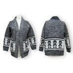 Alpaca Wool Pura Lana Columbian Cardigan Size Large Black Photo 11