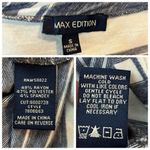 Max Studio  Dress Tee Tank Shirt Swing Sleeveless Blue White Stripe Size Small Photo 8