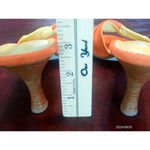 Franco Sarto Deirdra Leather Suede Sandal Orange Women's Size 7.5 Photo 6