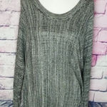 Lane Bryant  GRAY BLACK SOFT FLOWY LIGHTWEIGHT SWEATER TOP 14/16 Photo 0