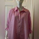 Finley Cotton Blend with Side Pockets Light Pink Long Sleeve Dress Size 2X Photo 7