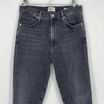 Citizens of Humanity  olivia slim-leg high-rise denim jeans radiant washed black Photo 2