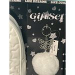 White Mini Backpack, Keychain‎ Gift Set NEW Photo 1