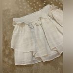DO+BE white ruffle skirt women’s size large Photo 3