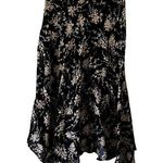 Michael Kors size 2 black beige midi skirt 100% silk C10 Photo 0