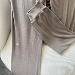 Alo Yoga  brown cotton fleece tie front joggers Photo 6