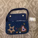 NWT Stars Hearts Eye Blue Beaded Shoulder Bag America & Beyond Brand New Photo 2