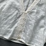 Free People Ivory Long Balloon Sleeve Blouse Top XS Photo 4