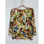 Chico's Womans  Size 2 Multicolor Pull Over Top Photo 1