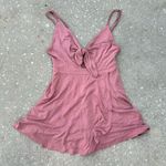Urban Outfitters Dusty Rose Pink Mini Tank Top Romper // soft light flirty Photo 0
