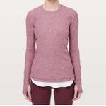 Lululemon  Runderful Long Sleeve running shirt 6
Heathered Misty Merlot Photo 2