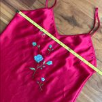 Red satin nightgown Size L Photo 4