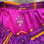 Nike  DriFit Women’s Geometric Purple and Orange Lined Running Shorts  Size XS Photo 2