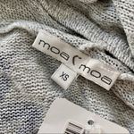 Moa Moa Womens USA Made Tribal Printed Lightweight Hooded Cardigan Sweater XS Photo 2