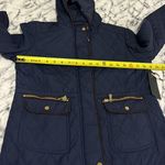Active USA NWT  Quilted  Women’s Hoodie  Jacket Size Small .  Navy blue color . Photo 6