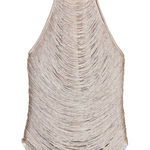 ZARA NWT metallic thread fringed pale pink halter top Photo 0