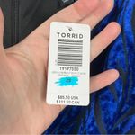 Torrid  Blue Velvet Burnout Long Sleeve Shirred Dress Sz.28 NWT Photo 10