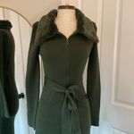 En Saison ribbed faux fur sweater dress Green Size L Photo 11