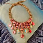 Macy's Macy’s Red & Gold statement necklace Photo 0