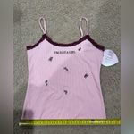 OUTLAW Y2k Retro Lace Trim Embroidered Cami Tank Top Purple Size undefined Photo 5