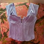 White Fox Boutique  curious minds lilac purple bustier corset top Photo 4