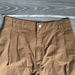 frame denim FRAME Pleated cotton-twill wide-leg pants Camel 27 Photo 6