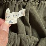 Aeropostale  Women's Crop Top Shirt Sz Small Off the Shoulder Military Green #B1 Photo 4