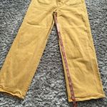 Madewell VTG Style Mustard High-Waisted Wide Leg Cropped Pants Size 25 Photo 8