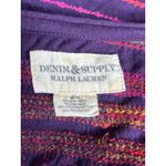 Denim & Supply Ralph Lauren  Embroidered Striped Boho Top Purple Medium Artsy Photo 8