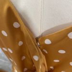 VICI  Satin Mustard Polka Dot Maxi Dress Photo 1