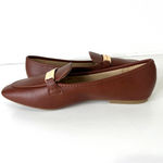 New York & Company Harleigh Square Toe Loafers Classic Minimalist Casual 8.5 Brown Photo 6