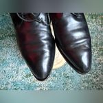 Emporio Armani Vintage black leather tie loafers, size 38.5 Photo 2