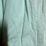 By Malene Birger Liselotte Skirt Cotton Embroidered Tassel Hem Pleated Blue 8 L Photo 3