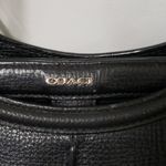 Coach Madison Textured Black Leather Caroline Satchel Photo 1