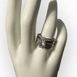 925 Cubic Zirconia Engagement Wedding Ring 2 Piece Set Size 6 NEW in Box Silver Photo 4