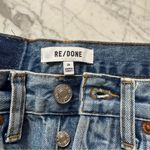 RE/DONE 70s Stove Pipe High Rise Jeans in Medium Vain Wash Size 24 Photo 2