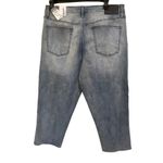 Rue 21 Denim Jeans Premium Relaxed Crop Fit Tattered Distressed Supreme Flex 38 Photo 1