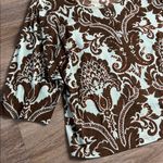 Take Two Brown and Cream Patterned Top Size 2X Photo 9