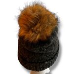 Bula wool blend beanie w faux fur pom pom gray Winter Fall Cute Photo 2