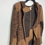 Gimmicks by BKE BKE gimmicks pieced‎ open cardigan brown casual boho women’s size small Photo 4