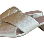 Nordstrom Bayla Sandal Slip-on Mule in Gold Size 9 Photo 0