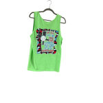 Gildan Women's  Green Southern Belle Baseball Graphic Tank Top S Photo 3